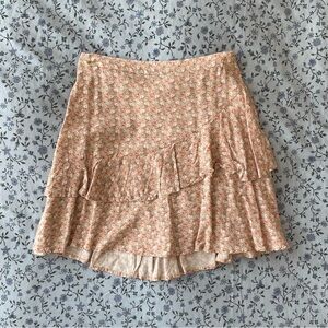 japna floral ruffle skirt